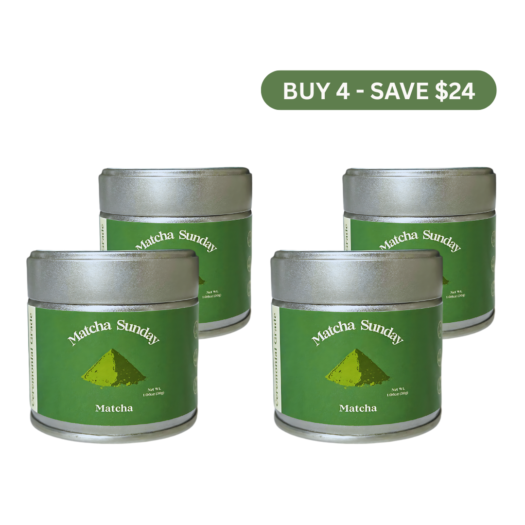 Premium Ceremonial Grade Matcha - Pack of 4 - Matcha Sunday