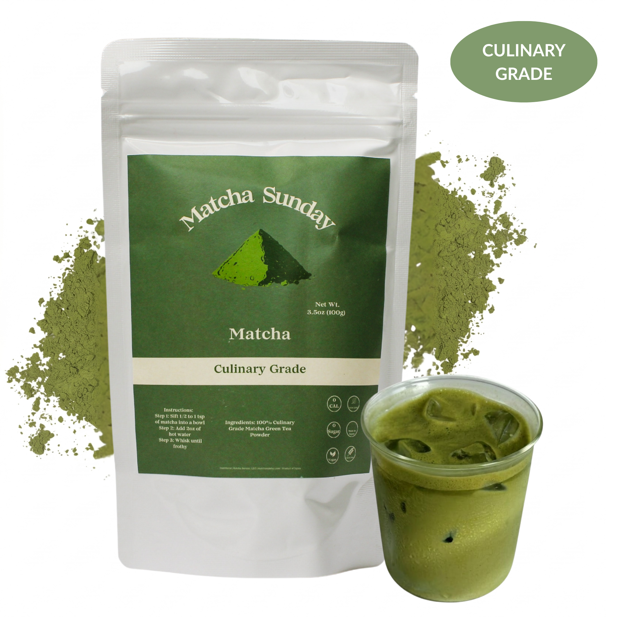 Culinary Grade Matcha Powder (100g)