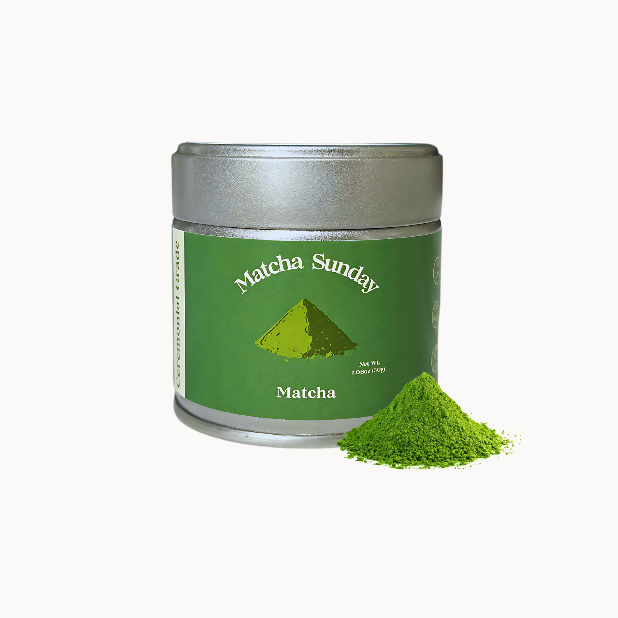 Matcha Sunday Ceremonial Grade Matcha Powder Product photo (front)