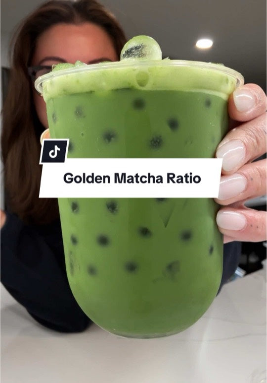my golden ratio: matcha + oatmilk
